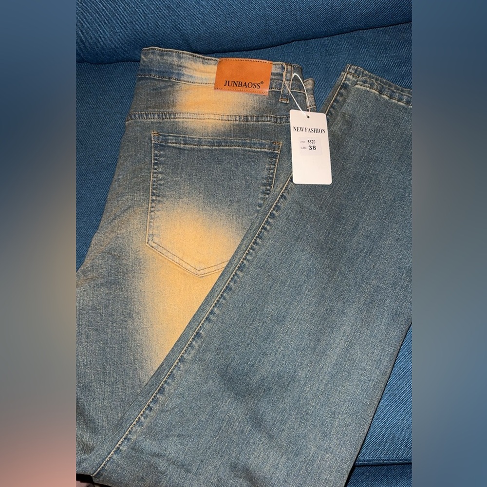 Junbaoss Men’s Straight Jeans Size 38